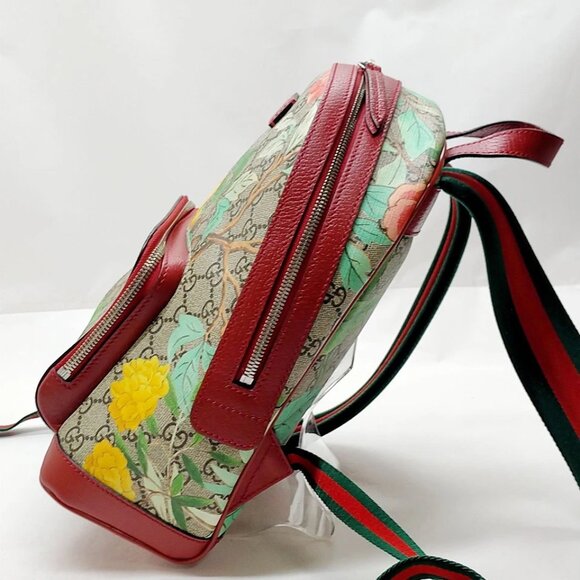 Gucci BackPack Bag Sherry Line Brown PVC 900-071725 - Picture 3 of 13